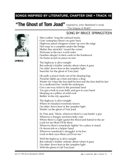 SONGS INSPIRED BY LITERATURE, CHAPTER ONE &bull; TRACK 16