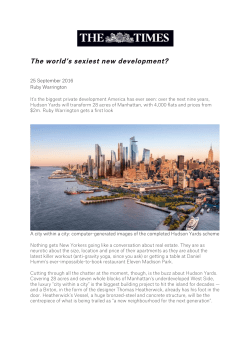 The world`s sexiest new development?