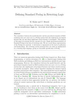 Defining Standard Prolog in Rewriting Logic