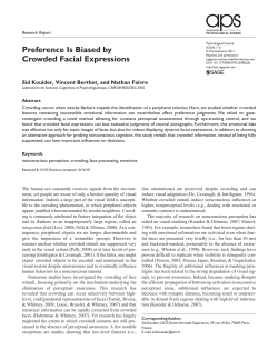 Preference Is Biased by Crowded Facial Expressions