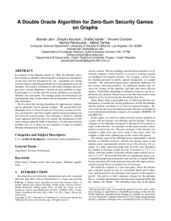 A Double Oracle Algorithm for Zero-Sum Security Games