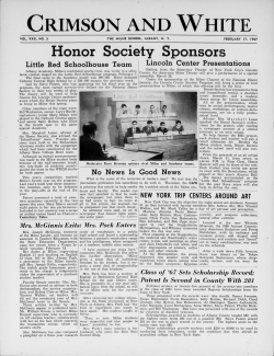 Crimson and White - University at Albany Libraries