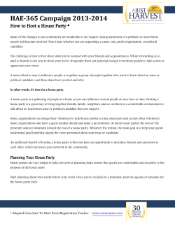 HAE-365 Campaign 2013-2014