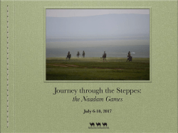 Journey through the Steppes: the Naadam Games