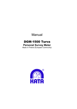 Manual - Kata-Electronics Oy
