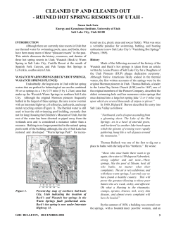 Cleaned Up and Cleaned Out - Ruined Hot Springs Resorts of Utah