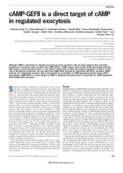 cAMP-GEFII is a direct target of cAMP in regulated exocytosis