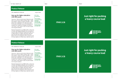 Just right for packing a heavy course load Product Release