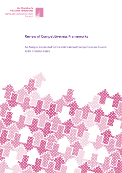 Review of Competitiveness Frameworks
