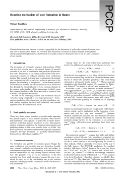 Reaction mechanism of soot formation in flames