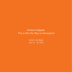 Andrew Salgado This is Not the Way to Disneyland