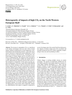 Heterogeneity of impacts of high CO2 on the North Western