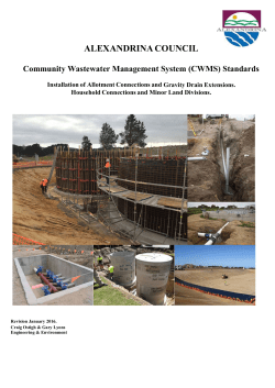 Community Wastewater Management System Standards
