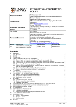 Intellectual Property Policy