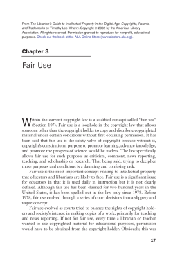 Fair Use - American Library Association