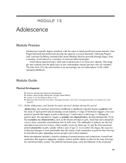 Module 15 Overview