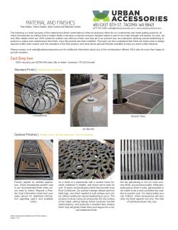 material and finishes