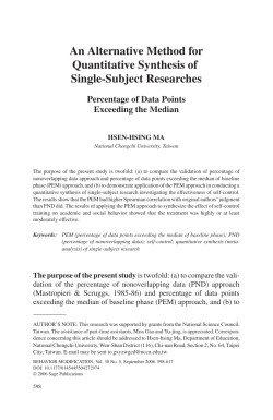 An Alternative Method for Quantitative Synthesis of Single