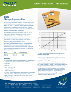 EDR2 Therapy Exposure Film