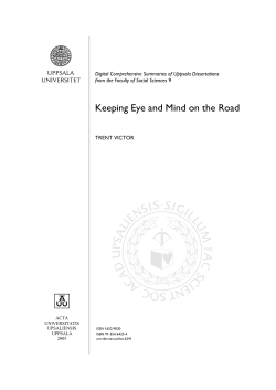 Keeping Eye and Mind on the Road