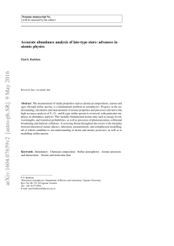 Accurate abundance analysis of late-type stars: advances in atomic
