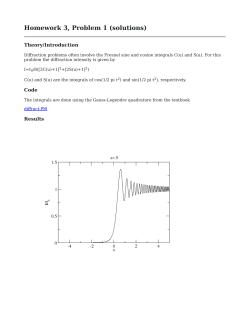Homework 3, Problem 1 (solutions)