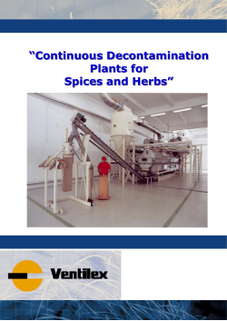 Continuous Decontamination low and high temp