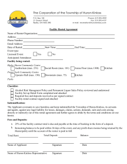 Facility Agreement - Huron