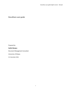 DocuShare user guide