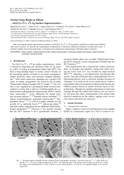 Surface-State Bands on Silicon &mdash;Si(111)- &radic; 3 &times; &radic; 3