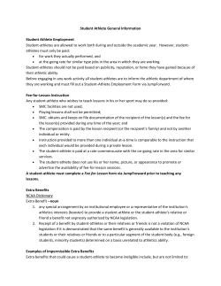 Student-Athlete General Information