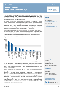 Level 3 Assets: Less Than Meets the Eye