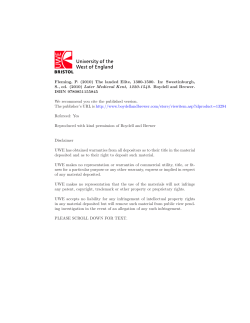 Fleming, P. (2010) The landed Elite, 1300