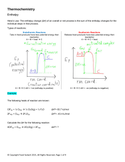 Thermochemistry - Learnfaster.ca