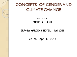 Gender Concepts - Institute of Environment and Water Management