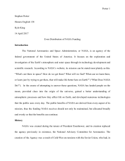 Porter 1 Stephen Porter Honors English 138 Kyle King 14 April 2017