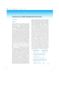 Answers to Odd-Numbered Exercises