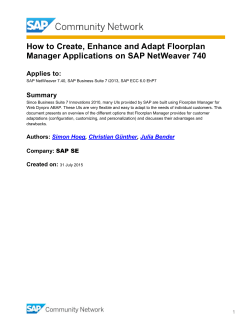 How to Create, Enhance, and Adapt Floorplan Manager