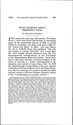 four legends about president polk