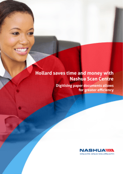 Hollard saves time and money with Nashua Scan Centre