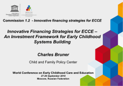 Innovative Financing Strategies for ECCE &ndash; An Investment