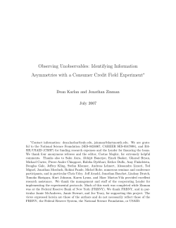 Observing Unobservables: Identifying Information Asymmetries with