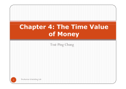 Chapter 4: The Time Value of Money of Money