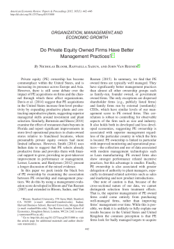 Do private equity firms have better management practices