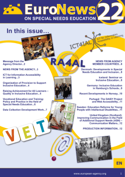 on special needs education