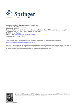 Consequentialism, Egoism, and the Moral Law