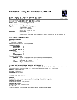 1. product and company identification 2. hazards identification 3