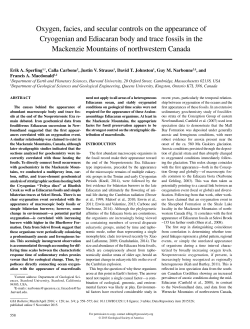 Oxygen, facies, and secular controls on the appearance of