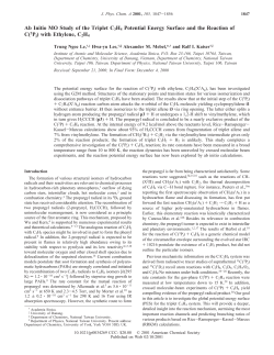 Ab Initio MO Study of the Triplet C3H4 Potential Energy Surface and