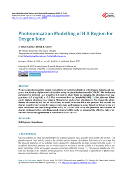 Photoionization Modelling of H II Region for Oxygen Ions